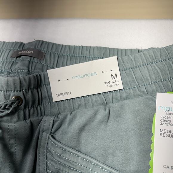 NWT Maurices Weekender Drawstring Taper High Rise Womens MEDIUM Regular - Picture 4 of 14